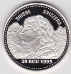 Zwitserland 20 Ecu 1995, Postzegels en Munten, Munten | Europa | Niet-Euromunten, Zilver, Ophalen of Verzenden, Losse munt