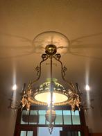 Prachtige grote antieke opaline kroonluchter, Ophalen of Verzenden