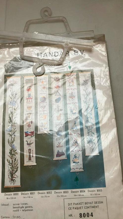 Borduurpakket schellekoord, Hobby en Vrije tijd, Borduren en Borduurmachines, Gebruikt, Borduurpakket, Handborduren, Ophalen of Verzenden