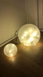Tafellamp bollen, Huis en Inrichting, Lampen | Tafellampen, Ophalen, Zo goed als nieuw, Glas, Minder dan 50 cm