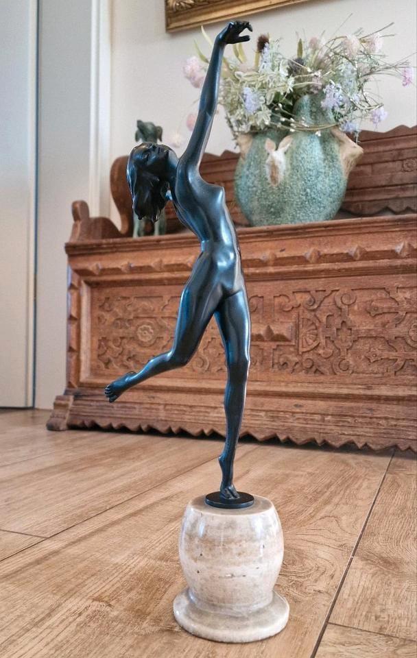 *Bronze viennois, Lorenzl, Art déco, Danseuse, figur, Antiquités & Art, Art | Sculptures & Bois, Enlèvement ou Envoi