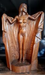Art deco art nouveau beeld naakt eik monogram, Ophalen