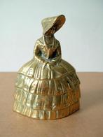 Geelkoperen tafelbel - Belgium Brass Lady Bell, Ophalen of Verzenden, Koper