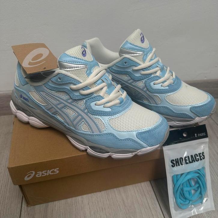 Asics Gel NYC splinternieuw met gratis verters, Kleding | Heren, Schoenen, Nieuw, Sneakers, Blauw, Ophalen