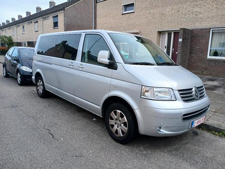 Vw transporter 2.5 TDI DUBBELE CABINE 6 zitplaatsen, Auto's, Volkswagen, Particulier, Transporter, ABS, Airbags, Airconditioning