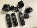 Telephones 3 pieces avec bases, Enlèvement ou Envoi, Comme neuf