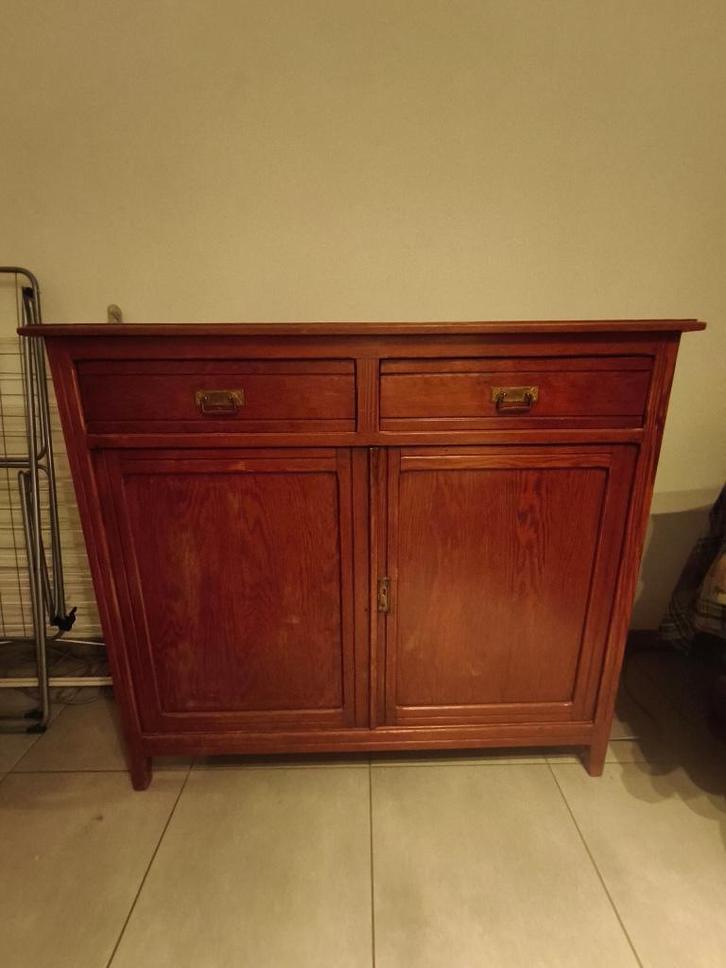 eik bruine multifunctionele bergkast, Huis en Inrichting, Kasten | Dressoirs, Gebruikt, Minder dan 50 cm, 25 tot 50 cm, Met lade(s)