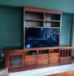 Tv kast/meubel uit mahoniehout in Engelse stijl., 200 cm of meer, Gebruikt, Engels klassieke stijl, 200 cm of meer