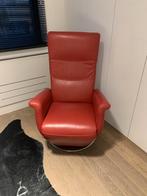 Rode elektrische relaxzetel – leder – uitstekende staat, Enlèvement, Comme neuf, Cuir