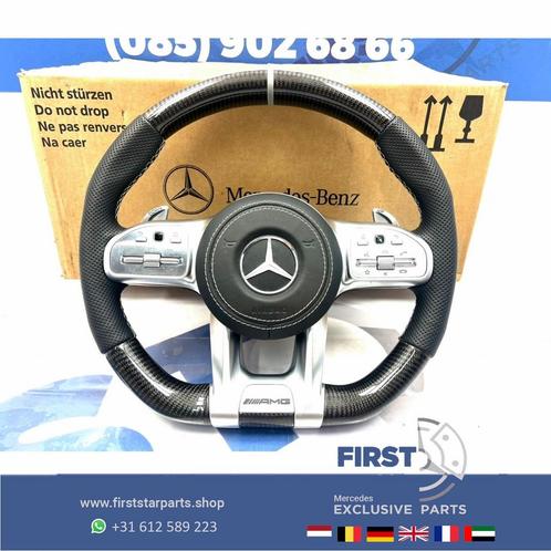 2022 AMG CARBON STUUR + AIRBAG A45 CLA45 C63 E63 GLC63 GLE63, Auto-onderdelen, Besturing, Mercedes-Benz, Gebruikt, Verzenden