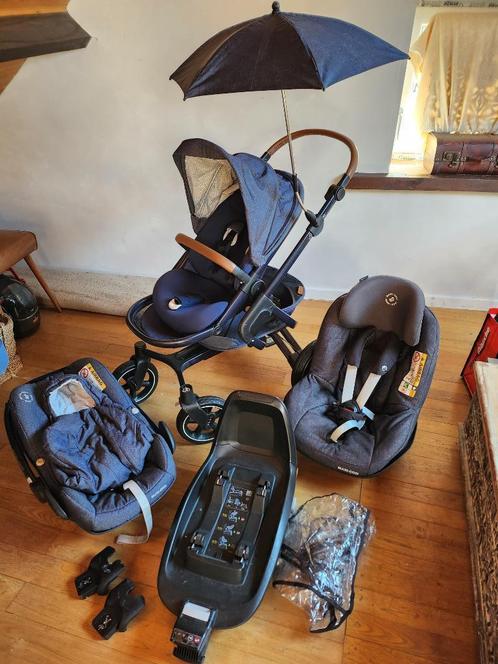 Maxi Cosi Nova Pebble Plus ensemble complet couleur bleu., Kinderen en Baby's, Kinderwagens en Combinaties, Zo goed als nieuw