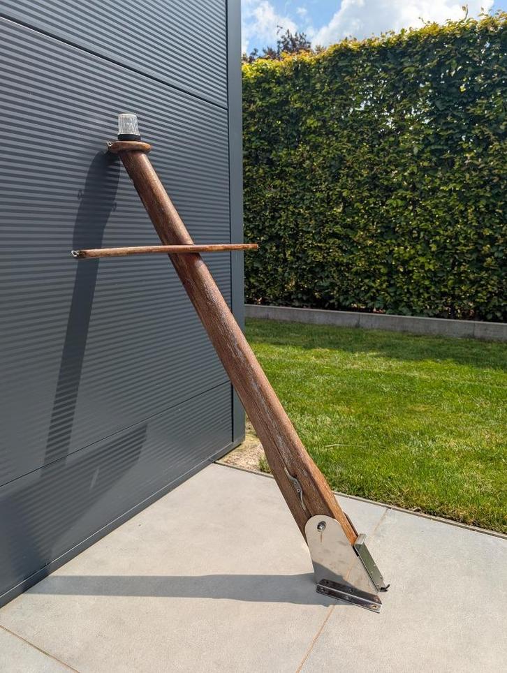 Mahonie bootmast, Watersport en Boten, Accessoires en Onderhoud, Gebruikt, Overige typen, Ophalen