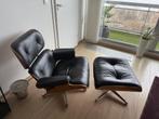 Eames Lounge Chair & Ottoman (Réplique), Huis en Inrichting, Ophalen, Metaal, 75 tot 100 cm, Zo goed als nieuw