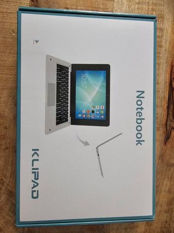KLIPAD 10.1 NOTEBOOK - NIEUWSTAAT, NOOIT GEBRUIKT beschikbaar voor biedingen