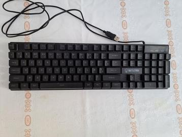 gaming toetsenbord Battletron, Battletron, Clavier gamer, Enlèvement ou Envoi, Azerty