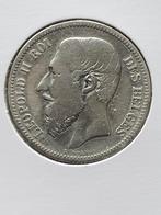 Zilverstuk van Leopold 2 smalle baard 1866 frans, Postzegels en Munten, Zilver, Zilver, Losse munt, Verzenden