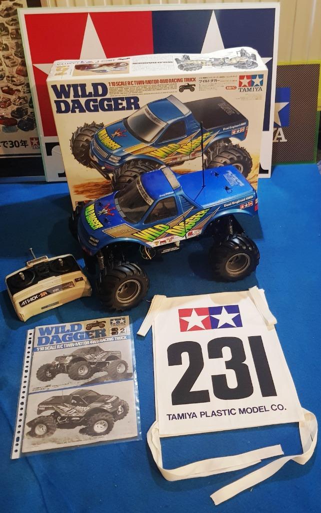 Vintage Tamiya Wild Dagger #58231 uit 1999 (WR-01) RTR, Hobby en Vrije tijd, Modelbouw | Radiografisch | Auto's, Zo goed als nieuw