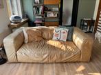 Leren zetel 2,5 zit. Cognac, Huis en Inrichting, Ophalen, Gebruikt, Leer