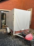 Gesloten aanhangwagen - nieuwe banden - 130x150x218, Enlèvement, Utilisé