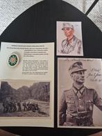 Edelweiss-badge en foto's Generaloberst Eduard Dietl, Ophalen of Verzenden