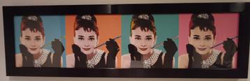 cadre hyconique Audrey Hepburn Pop Art  beschikbaar voor biedingen