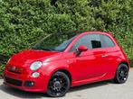 Fiat 500 1.3 Multijet+AIRCO+TOIT PANO+CUIR+JANTES+EURO 5, Auto's, Zwart, 4 cilinders, 95 pk, Leder