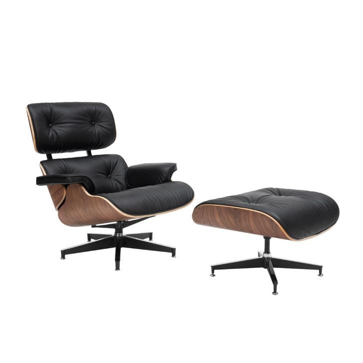 Eames Lounge Chair in Walnoot BLACK FRIDAY DEAL, Huis en Inrichting, Fauteuils, Nieuw, Hout, Leer, Metaal, Overige materialen