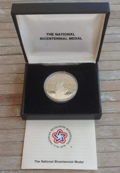 USA 1976 - Bicentennial Silver Medal “Liberty” in Box, Timbres & Monnaies, Monnaies | Amérique, Amérique du Nord, Envoi