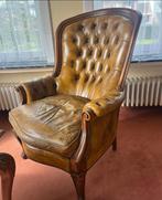 2x chesterfield zeteltjes & salontafel  marmeren blad, Antiek en Kunst, Ophalen