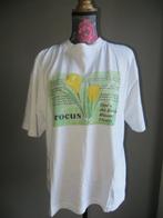 Dames T-shirt - wit - Crocus - Mt 40/42 - Marca - Katoen, Maat 38/40 (M), Wit, Ophalen of Verzenden, Korte mouw