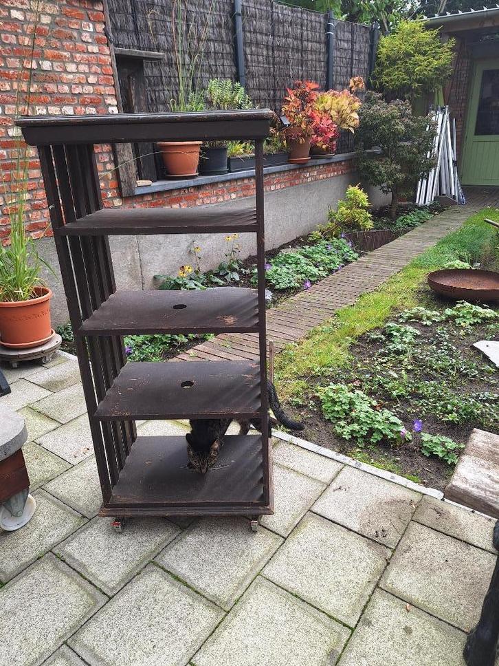 oude servicekast (patiserie ) op wieltjes, Huis en Inrichting, Overige Huis en Inrichting, Gebruikt, Ophalen