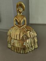 Bronzen belletje (vrouwenfiguur), Ophalen of Verzenden, Gebruikt