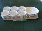 set met 6 tasjes en 6 bordjes, Ophalen
