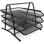 Stapelbare metalen opbergorganizer voor op het bureau, Huis en Inrichting, Bureaus, Ophalen, Nieuw, Bureau