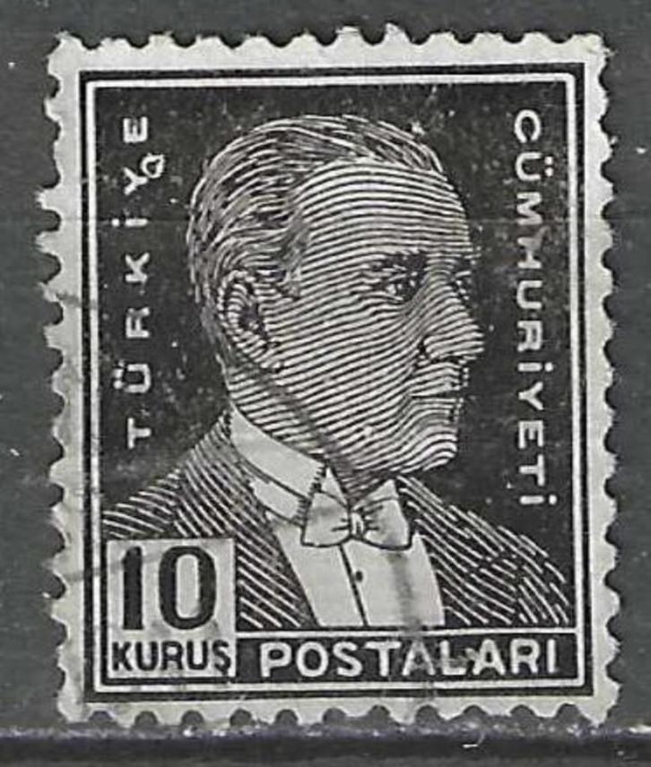 Turkije 1931/1938 - Yvert 813 - Beeltenis van Ataturk (ST), Postzegels en Munten, Postzegels | Europa | Overig, Verzenden