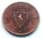 (oksaal) penning 1888 50 ct sint rumoldus rombouts mechelen, Ophalen of Verzenden, Overige materialen