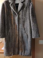 Heel warme mantel in teddy stof   n, Kleding | Dames, Jassen | Winter, Ophalen of Verzenden, Maat 42/44 (L), Grijs