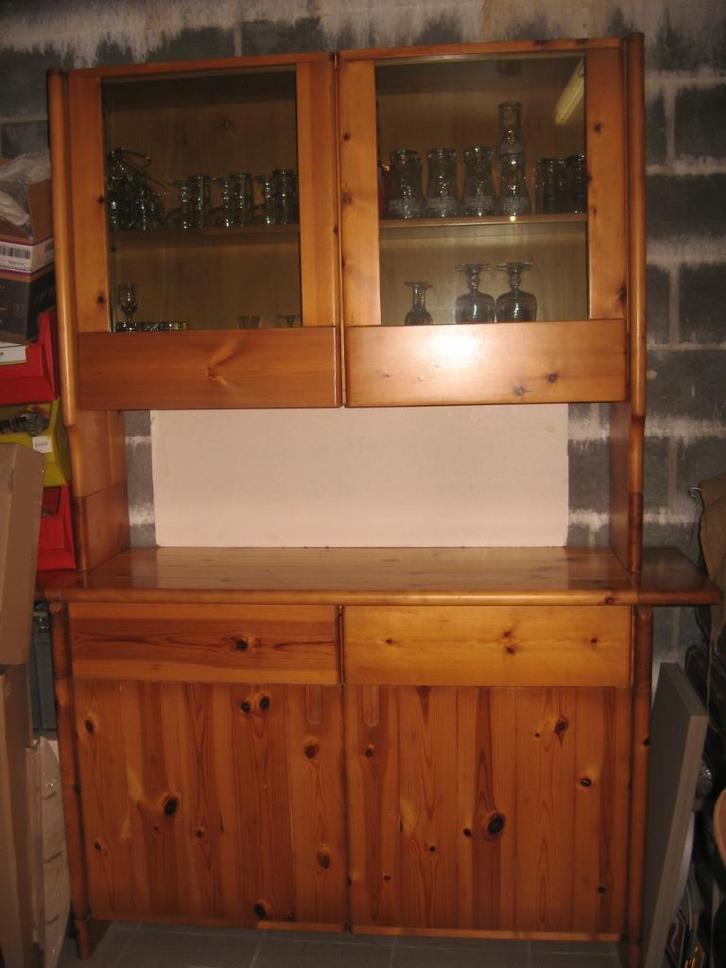 „Karelia” in natuurlijk massief grenen van „Roche Bobois”., Huis en Inrichting, Kasten | Dressoirs, Zo goed als nieuw, 50 tot 100 cm
