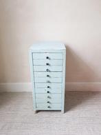 Commode vintage en bois - 10 tiroirs - bureau - atelier - et, Maison et Meubles, Enlèvement ou Envoi