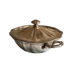 Wiskemann Terrine in zilver metaal, Antiek en Kunst, Antiek | Zilver en Goud, Ophalen of Verzenden, Zilver