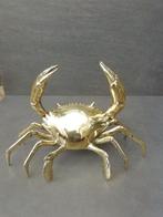 sculptuur/krab in brons/messing/ verguld en gepolijst /29 cm, Ophalen of Verzenden, Brons