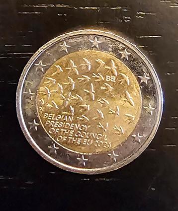 2 euro herdenkingsmunt belgië 2024 voorzitterschap EU beschikbaar voor biedingen