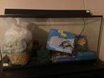 Aquarium met alle toebehoren, Dieren en Toebehoren, Ophalen, Gebruikt, Verlichting of Verwarming