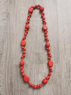 Rode ketting 35cm, Ophalen of Verzenden, Gebruikt, Rood, Overige materialen