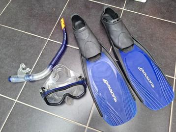 Snorkelset + vliezen / vinnen maat 40/41 - Rucanor beschikbaar voor biedingen