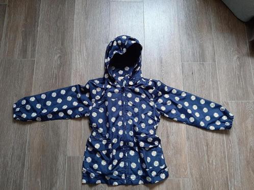 Blauw jasje met witte bloemen - 128 / 8 jaar (Name It), Kinderen en Baby's, Kinderkleding | Maat 128, Zo goed als nieuw, Jas, Ophalen