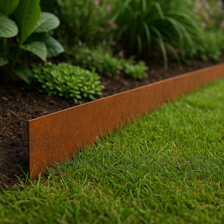 cortenstaal, Tuin en Terras, Bielzen en Borduren, Nieuw, Overige typen, Overige materialen, Minder dan 25 cm, 200 cm of meer, Minder dan 25 cm