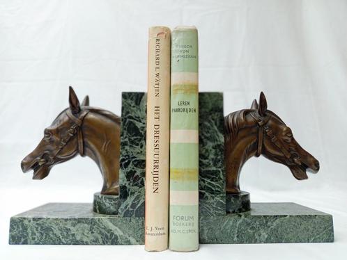2 bronzen boekensteunen - Sylvain Norga (1892 BE - 1968 FR), Antiek en Kunst, Antiek | Brons en Koper, Brons, Ophalen of Verzenden