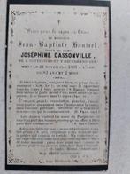 oud doodsprentje Dottenijs 1891, Envoi