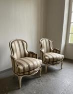 Paar Louis XV Bergère fauteuils, Antiek en Kunst, Antiek | Meubels | Stoelen en Sofa's, Ophalen